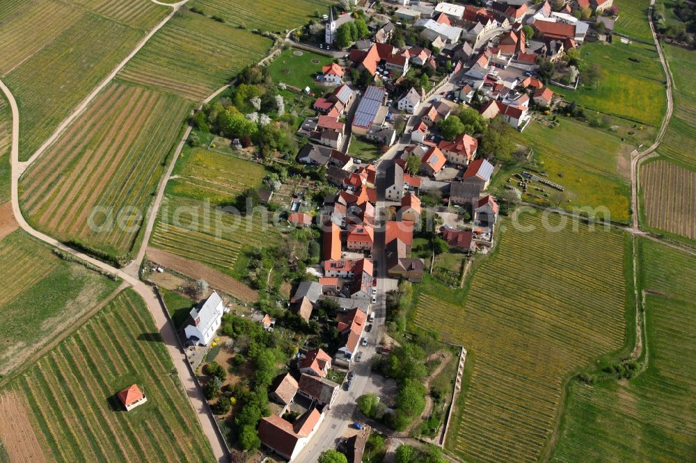 Aerial photograph Mölsheim - Townscape Mölsheim in the state of Rhineland-Palatinate