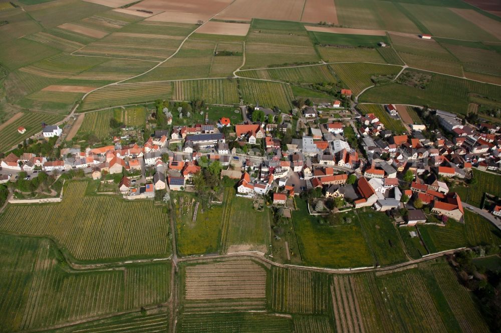 Mölsheim from the bird's eye view: Townscape Mölsheim in the state of Rhineland-Palatinate