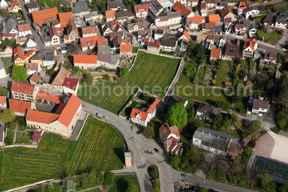 Aerial image Mölsheim - Townscape Mölsheim in the state of Rhineland-Palatinate