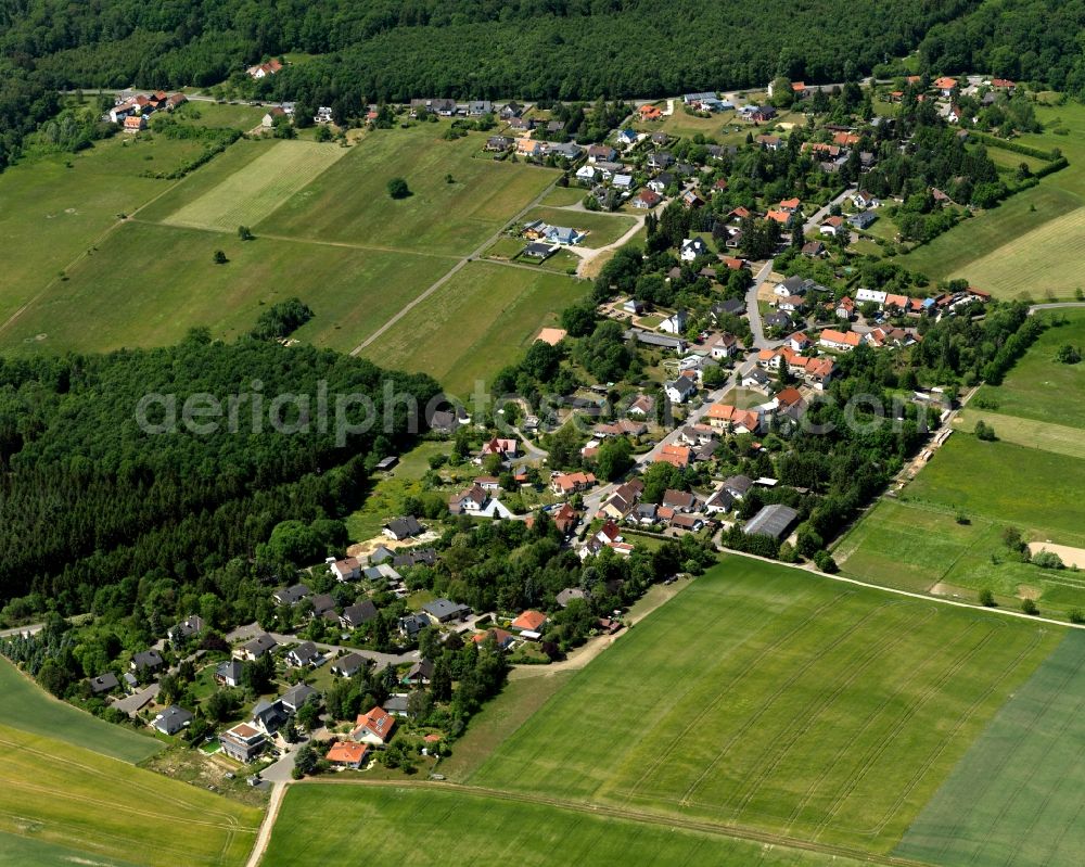 Aerial image Münchwald - View at Muenchwald on the L239 in Rhineland-Palatinate 