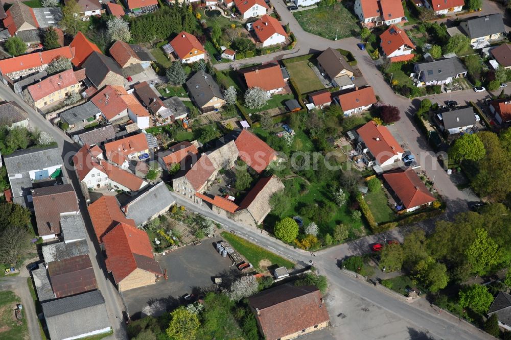 Aerial image Monzernheim - Townscape of Monzernheim is a municipality in the district Alzey-Worms in Rhineland-Palatinate