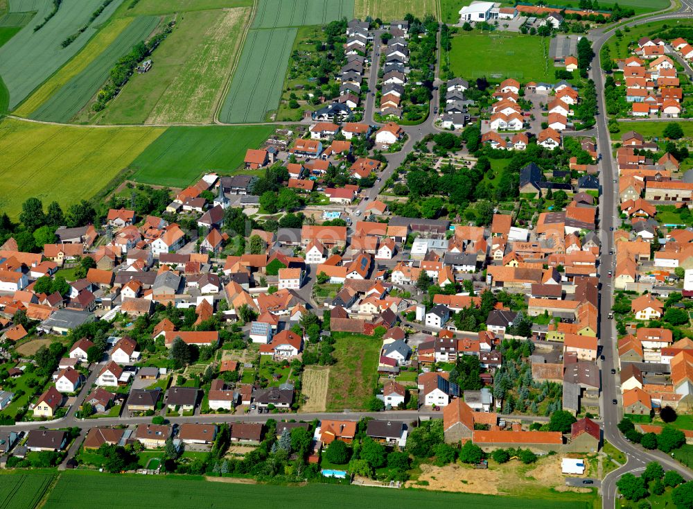 Aerial photograph Morschheim - Town View of the streets and houses of the residential areas in Morschheim in the state Rhineland-Palatinate, Germany