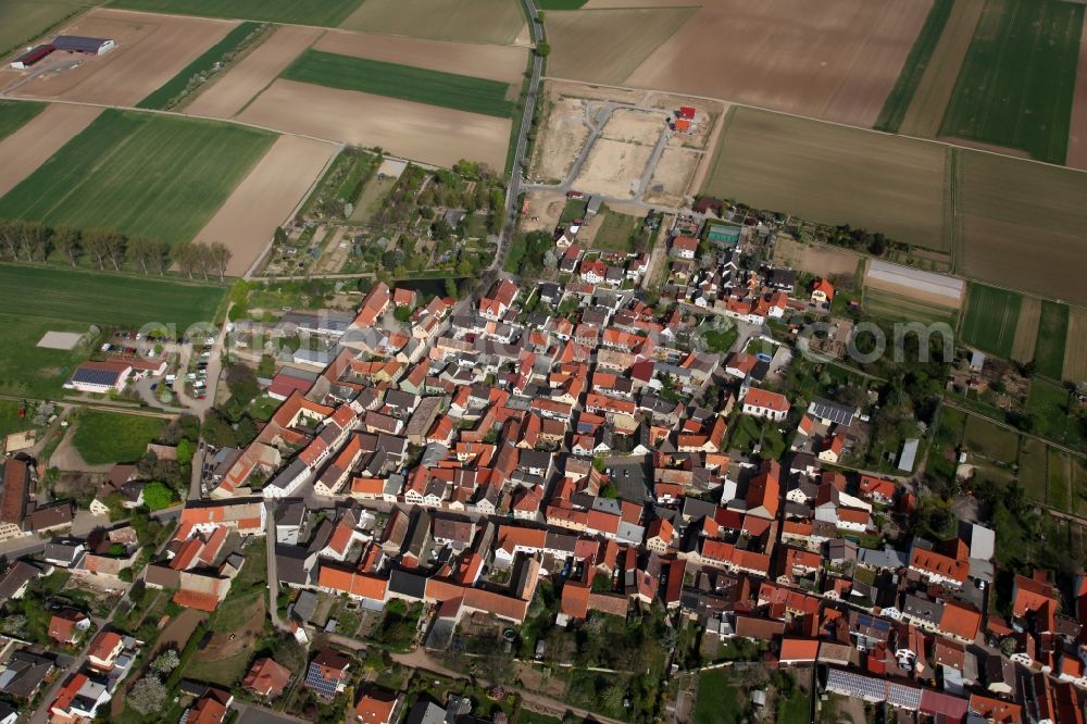 Mörstadt from the bird's eye view: Townscape Mörstadt in the state of Rhineland-Palatinate