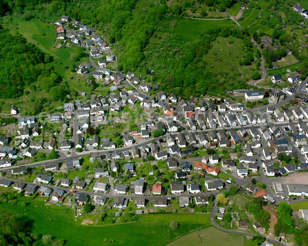 Aerial photograph Nanzenbach - Town View of the streets and houses of the residential areas in Nanzenbach in the state Hesse, Germany