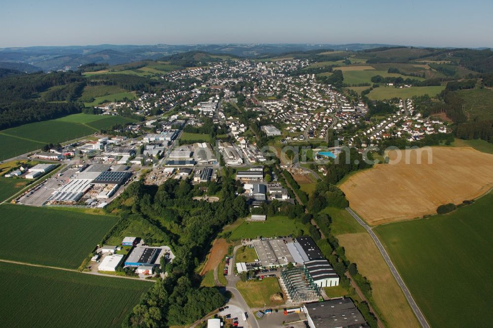 Aerial photograph Neuenrade - Townscape of Neuenrade in Sauerland in North Rhine-Westphalia