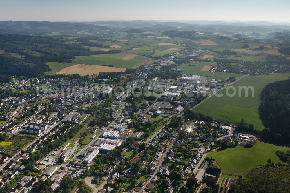 Neuenrade from the bird's eye view: Townscape of Neuenrade in Sauerland in North Rhine-Westphalia