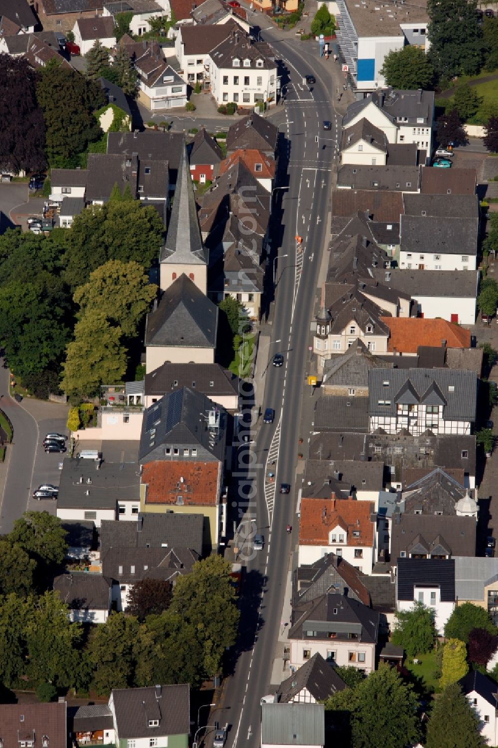 Aerial photograph Neuenrade - Townscape of Neuenrade in Sauerland in North Rhine-Westphalia