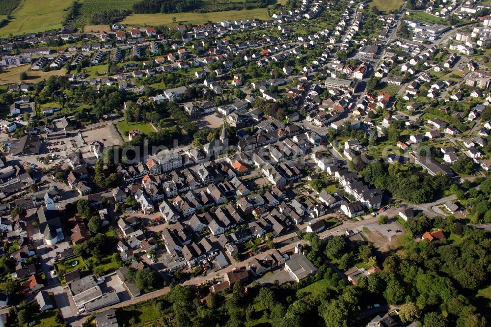 Neuenrade from above - Townscape of Neuenrade in Sauerland in North Rhine-Westphalia