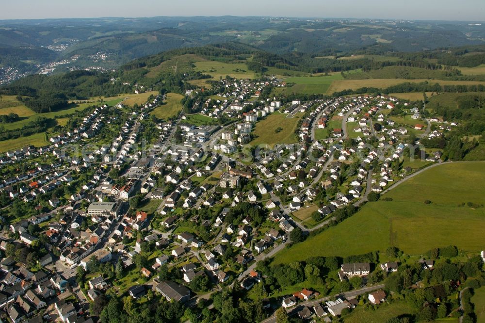 Aerial image Neuenrade - Townscape of Neuenrade in Sauerland in North Rhine-Westphalia