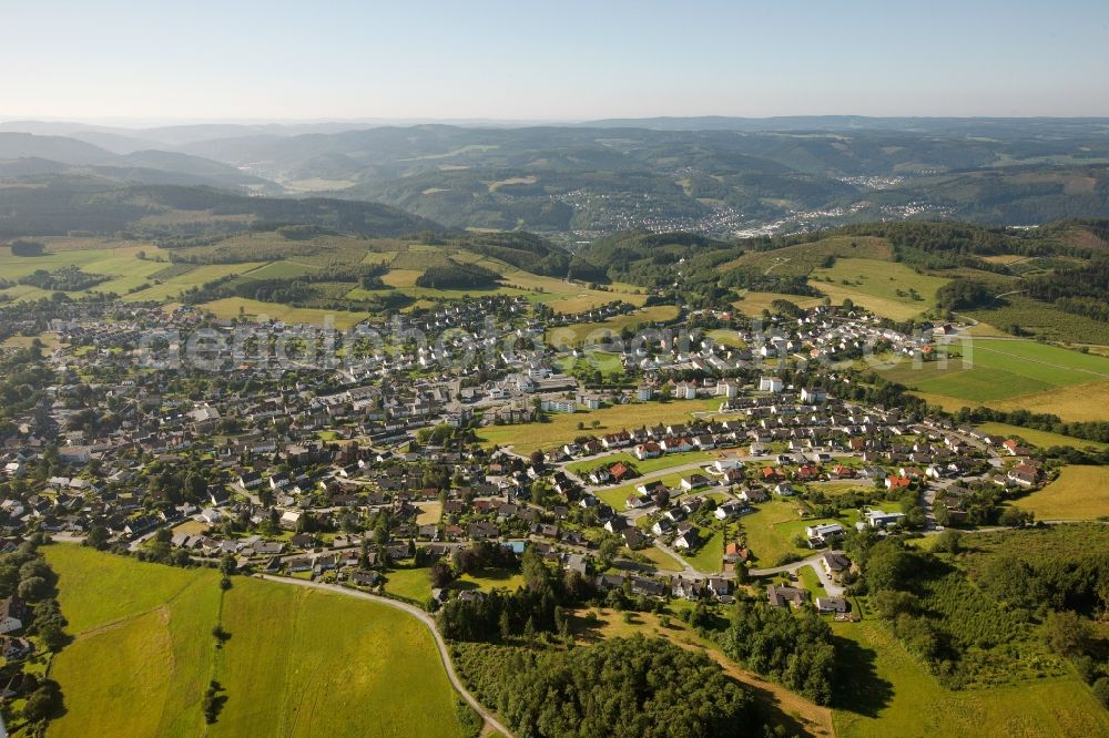 Aerial photograph Neuenrade - Townscape of Neuenrade in Sauerland in North Rhine-Westphalia