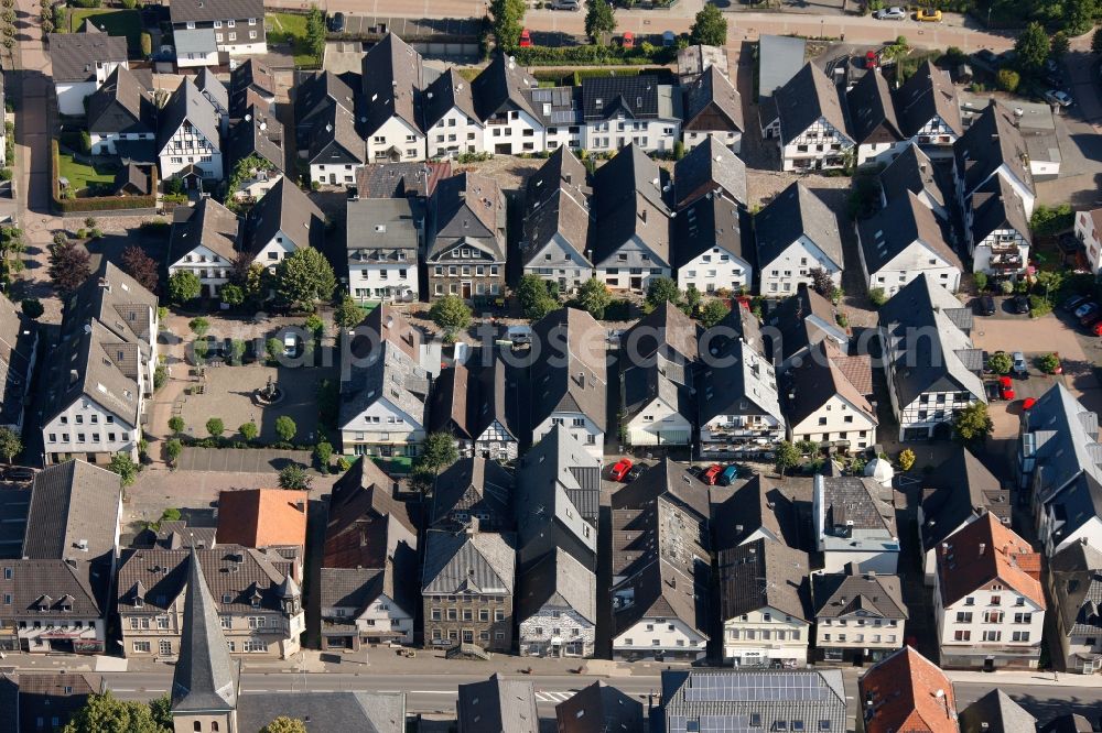 Neuenrade from the bird's eye view: Townscape of Neuenrade in Sauerland in North Rhine-Westphalia