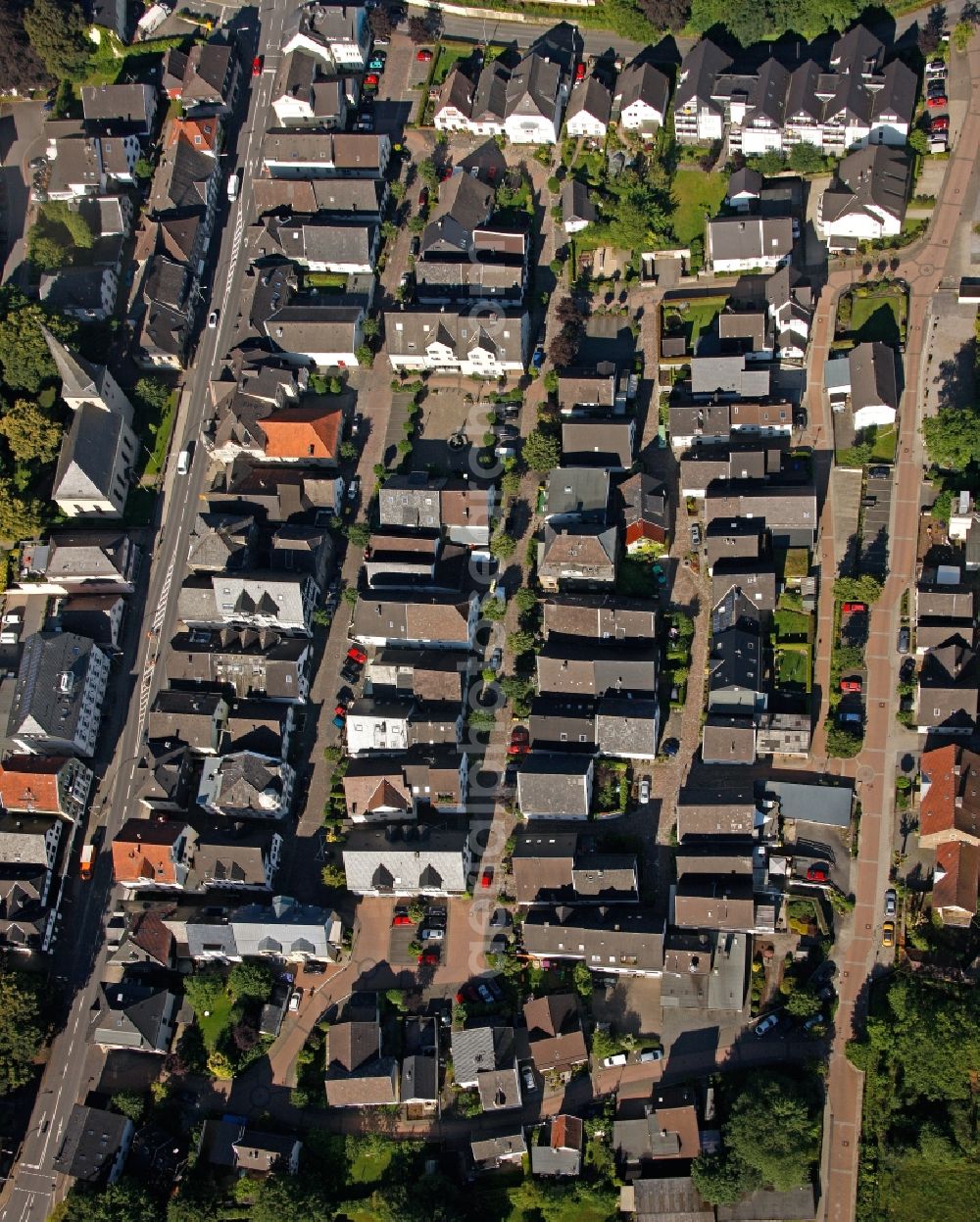 Aerial image Neuenrade - Townscape of Neuenrade in Sauerland in North Rhine-Westphalia