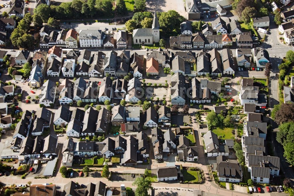 Aerial photograph Neuenrade - Townscape of Neuenrade in Sauerland in North Rhine-Westphalia