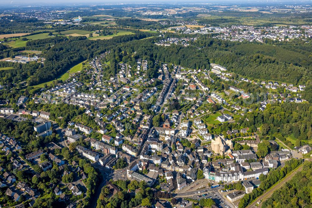 Aerial photograph Neviges - town View of the streets and houses of the residential areas in Neviges in the state North Rhine-Westphalia, Germany