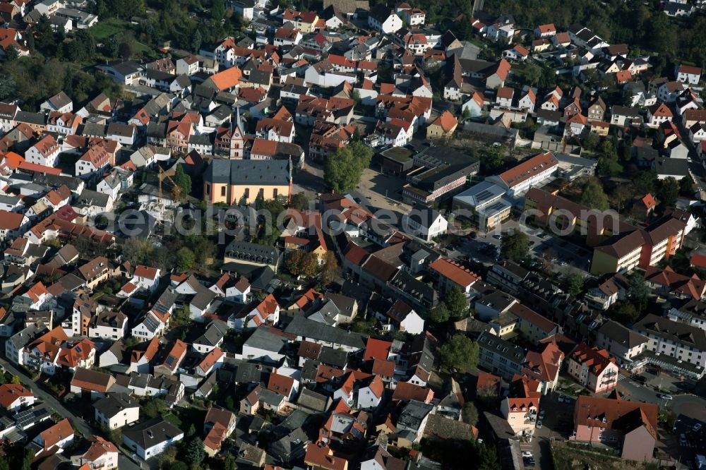 Nieder-Olm from the bird's eye view: Local view of Nieder Olm in the state of Rhineland-Palatinate,