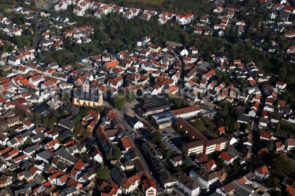 Aerial photograph Nieder-Olm - Local view of Nieder Olm in the state of Rhineland-Palatinate,