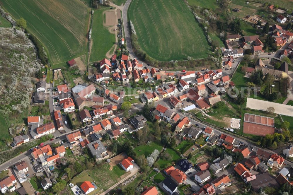 Nieder-Wiesen from above - Local view of Nieder-Wiesen in the state of Rhineland-Palatinate