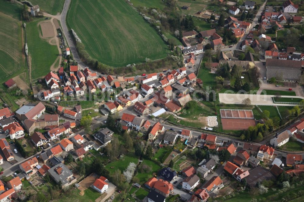 Aerial image Nieder-Wiesen - Local view of Nieder-Wiesen in the state of Rhineland-Palatinate