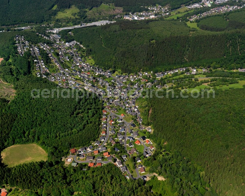 Aerial image Niederdreisbach - View of Niederdreisbach in Rhineland-Palatinate