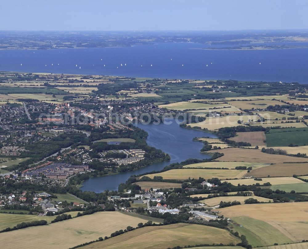 Aerial photograph Nordborg Sogn - Town View of the streets and houses of the residential areas in Nordborg Sogn in Denmark