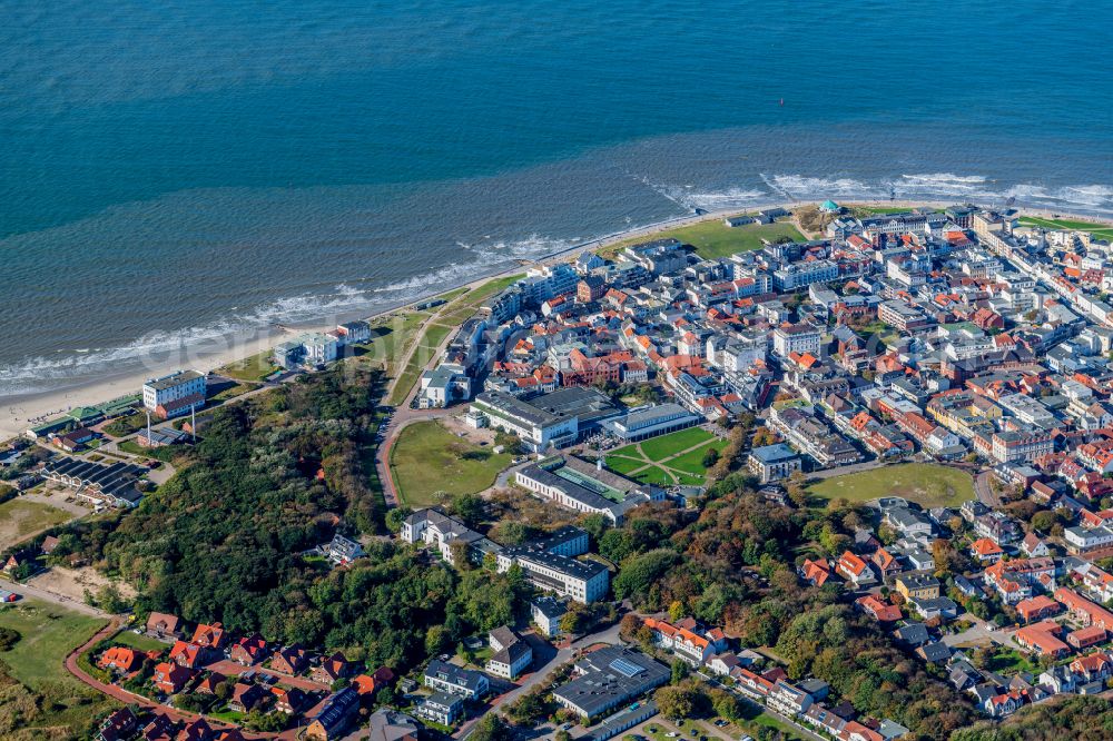 Norderney from above - View on village Norderney on Island Norderney in the state Lower Saxony