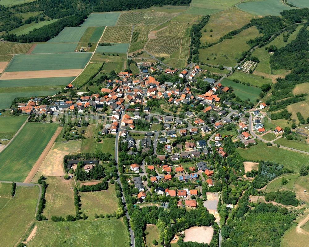 Nußbaum from the bird's eye view: District view of Nussbaum in the state Rhineland-Palatinate