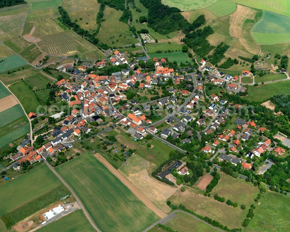 Aerial image Nußbaum - District view of Nussbaum in the state Rhineland-Palatinate