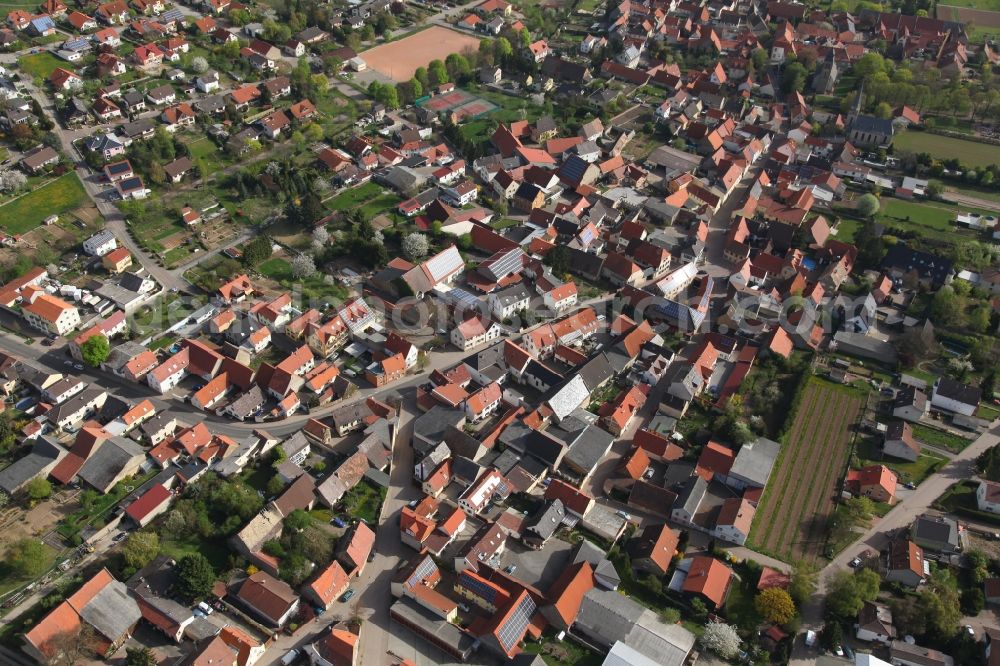 Aerial photograph Ober-Flörsheim - Local view of Ober-Flörsheim in the state of Rhineland-Palatinate