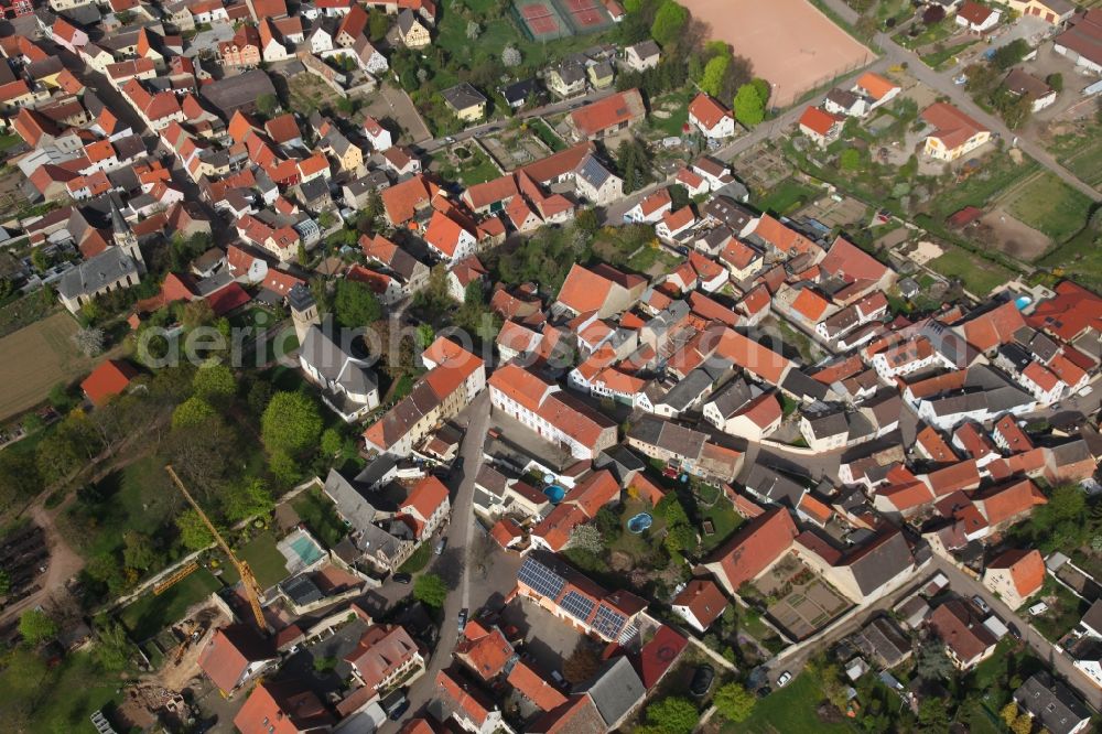 Ober-Flörsheim from the bird's eye view: Local view of Ober-Flörsheim in the state of Rhineland-Palatinate