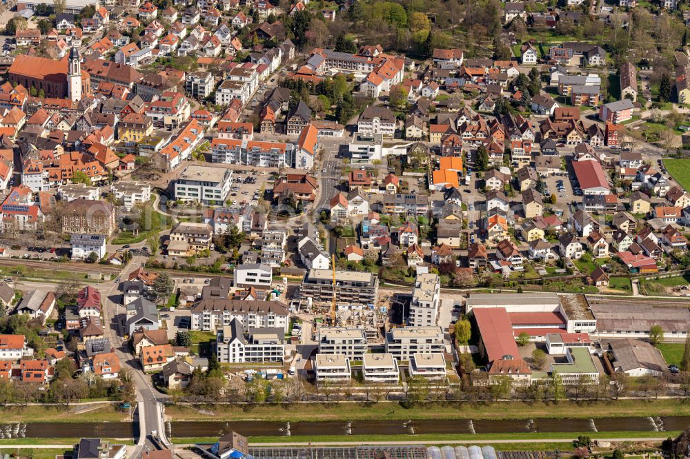 Aerial photograph Oberkirch - Town View of the streets and houses of the residential areas in Oberkirch in the state Baden-Wurttemberg, Germany