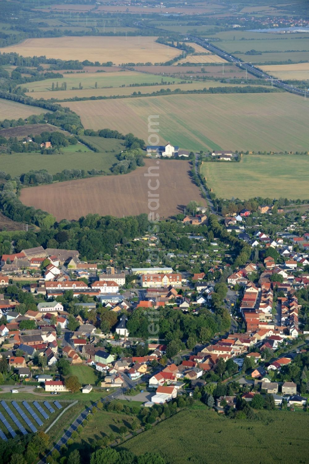 Oberröblingen from above - View of Oberroeblingen in the state of Saxony-Anhalt