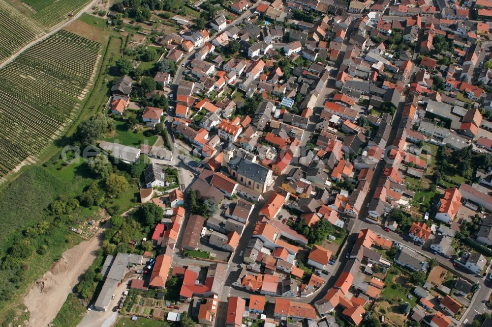 Aerial image Ockenheim - Local view of Ockenheim in the state of Rhineland-Palatinate