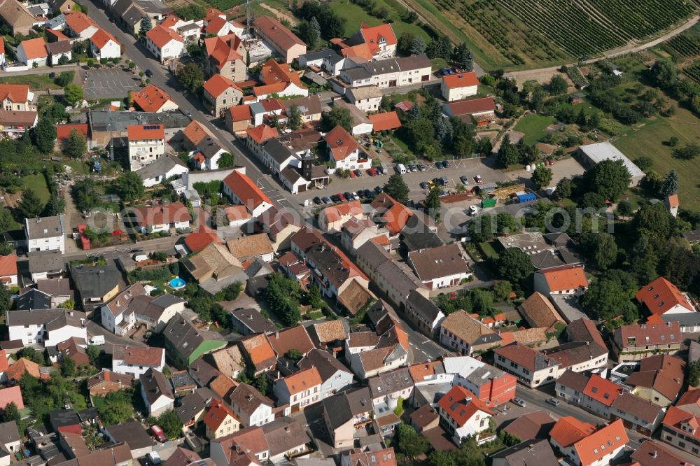 Ockenheim from above - Local view of Ockenheim in the state of Rhineland-Palatinate