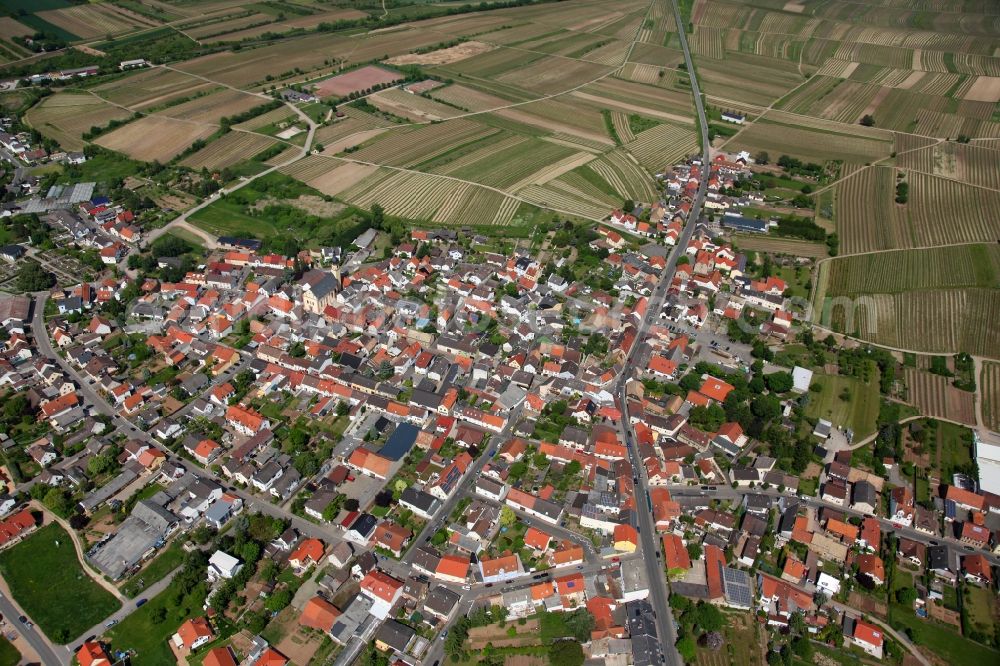 Aerial image Ockenheim - Local view of Ockenheim in the state of Rhineland-Palatinate