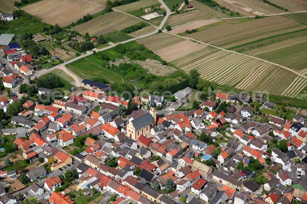 Aerial photograph Ockenheim - Local view of Ockenheim in the state of Rhineland-Palatinate