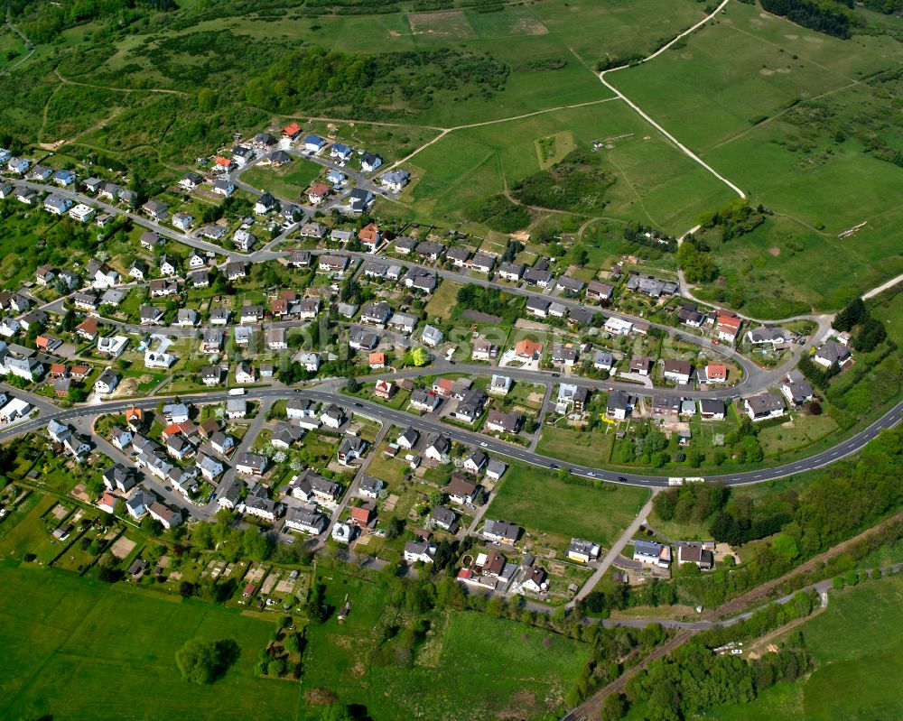 Offenbach from above - Town View of the streets and houses of the residential areas in Offenbach in the state Hesse, Germany