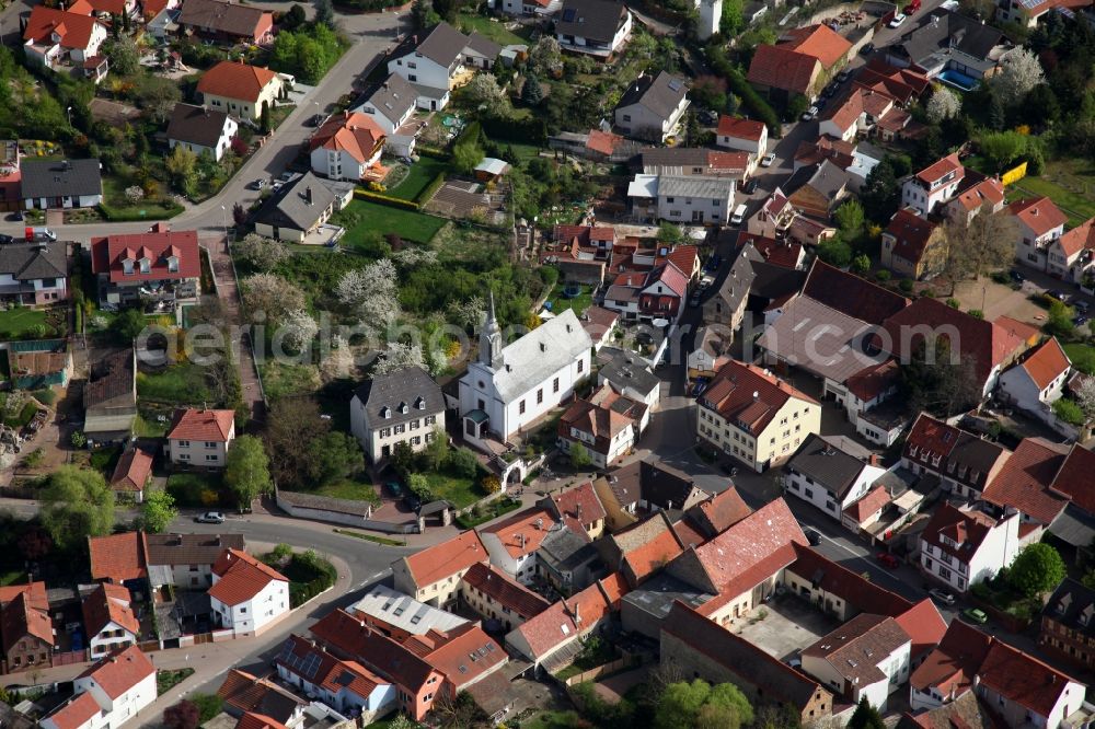 Aerial photograph Offstein - Townscape Offstein im Wonnegau in the state of Rhineland-Palatinate