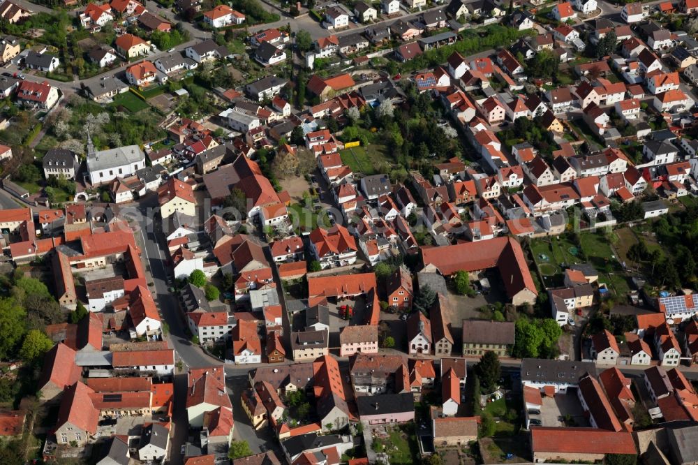 Offstein from the bird's eye view: Townscape Offstein im Wonnegau in the state of Rhineland-Palatinate