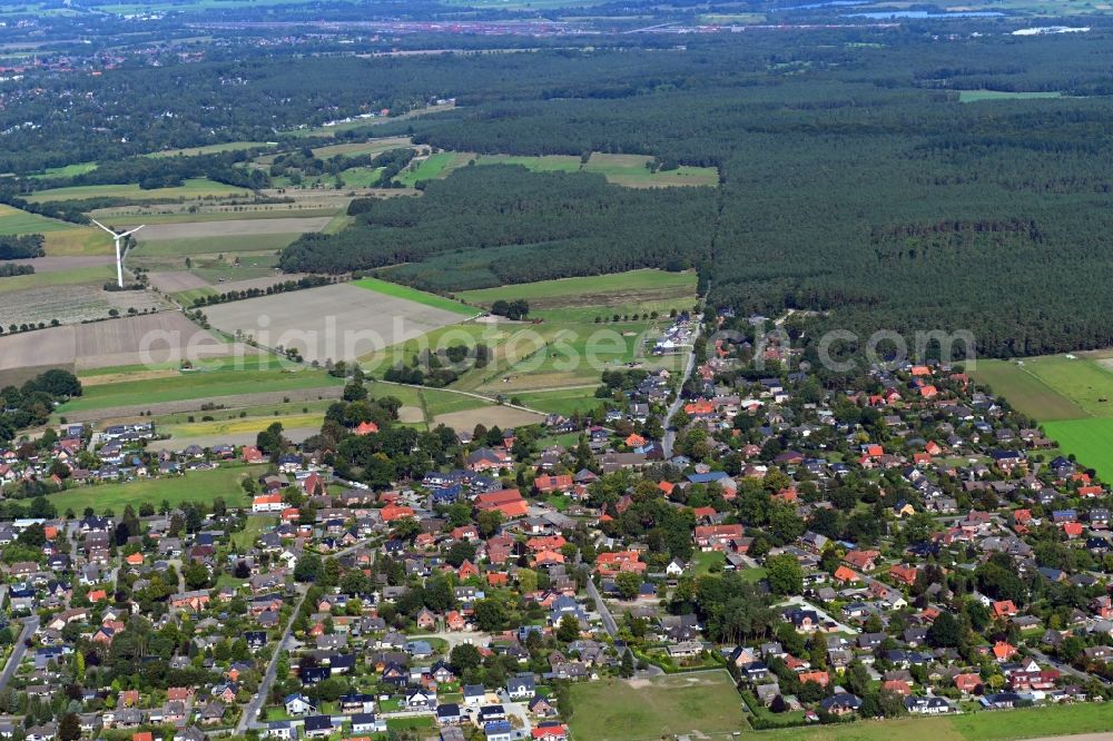 Aerial photograph Ohlendorf - Town View of the streets and houses of the residential areas in Ohlendorf in the state Lower Saxony, Germany