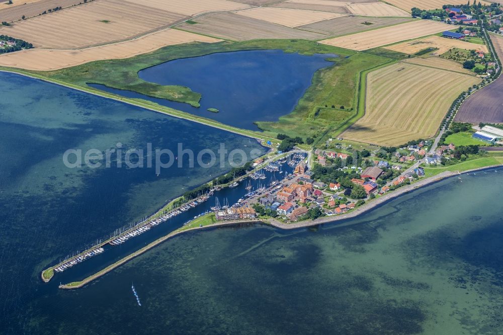 Fehmarn from the bird's eye view: View of Orth in Fehmarn in the state Schleswig-Holstein