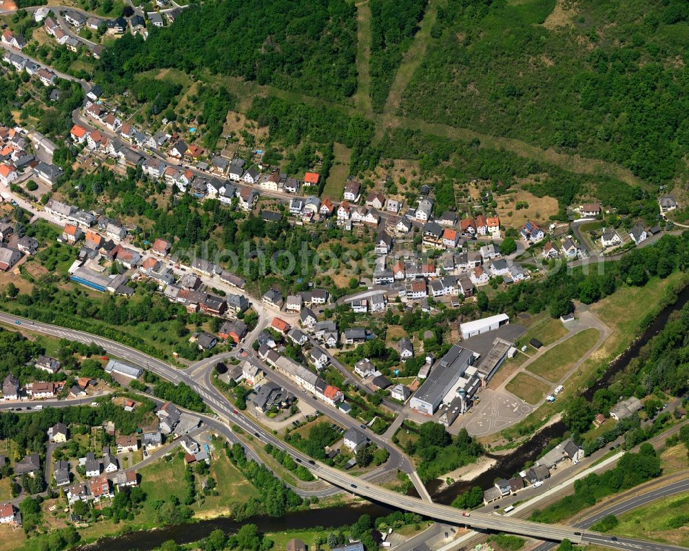 Aerial photograph Fischbach - Local view of the local church Fischbach in Rhineland-Palatinate