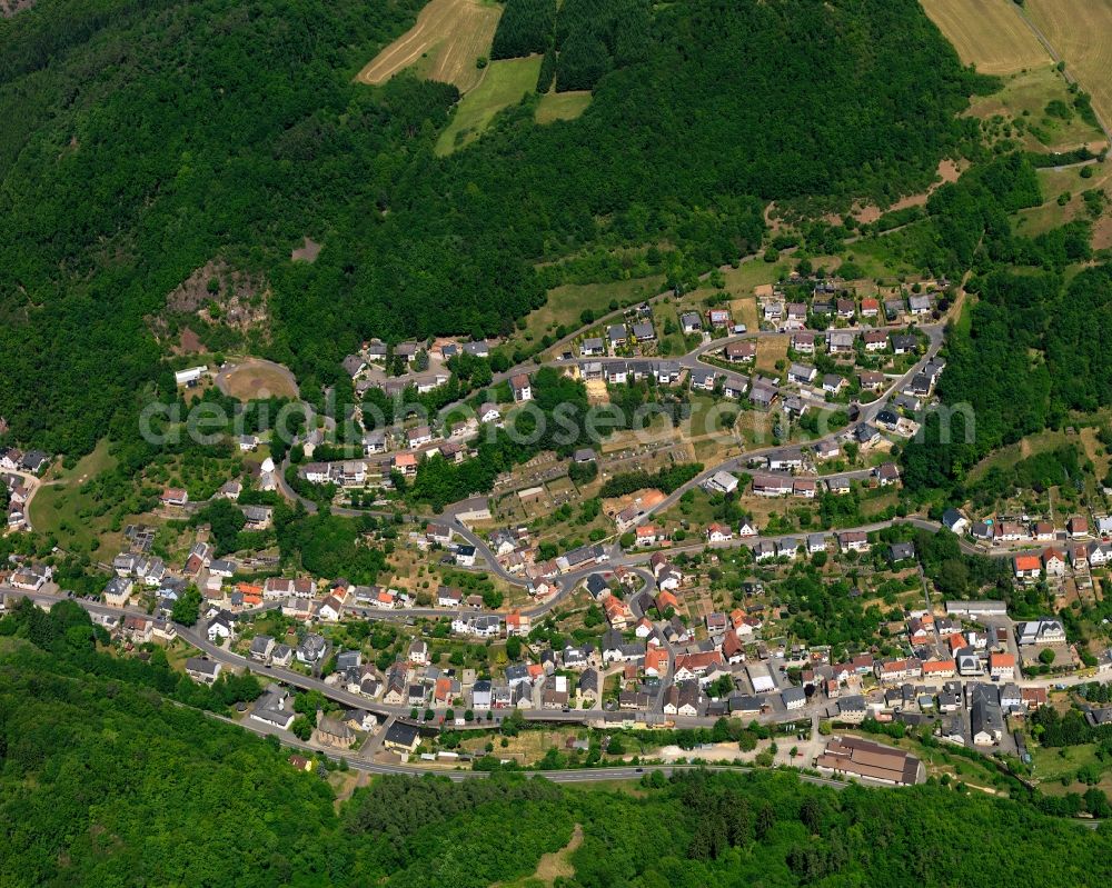 Aerial photograph Fischbach - Local view of the local church Fischbach in Rhineland-Palatinate