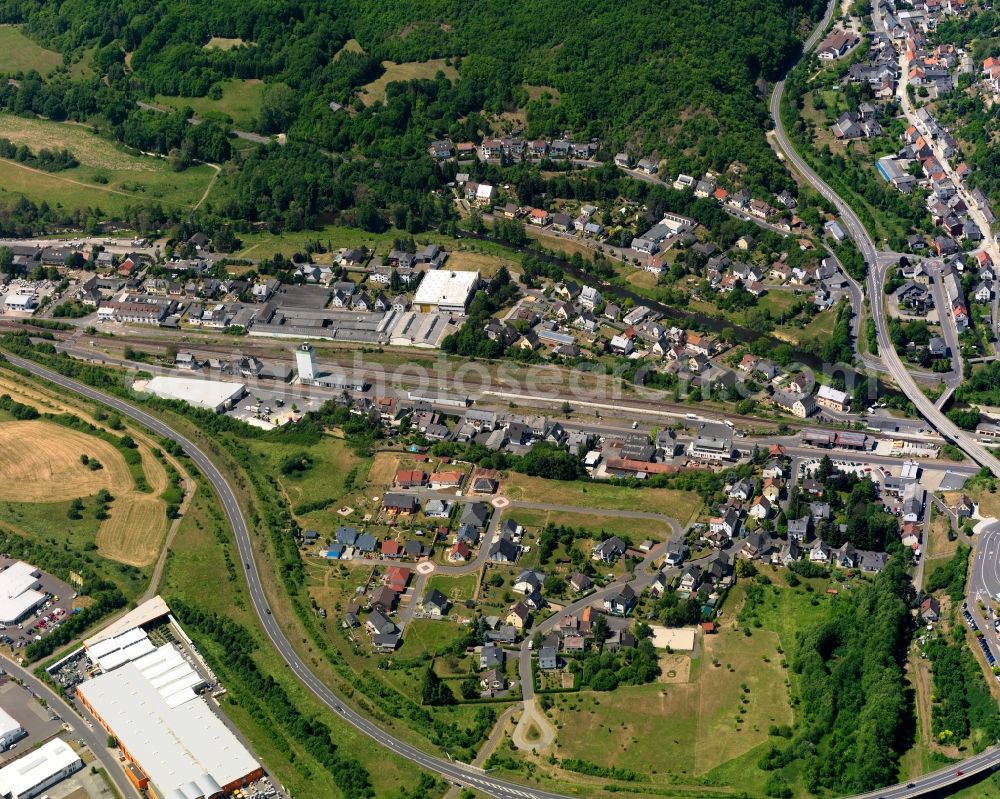 Aerial image Fischbach - Local view of the local church Fischbach in Rhineland-Palatinate