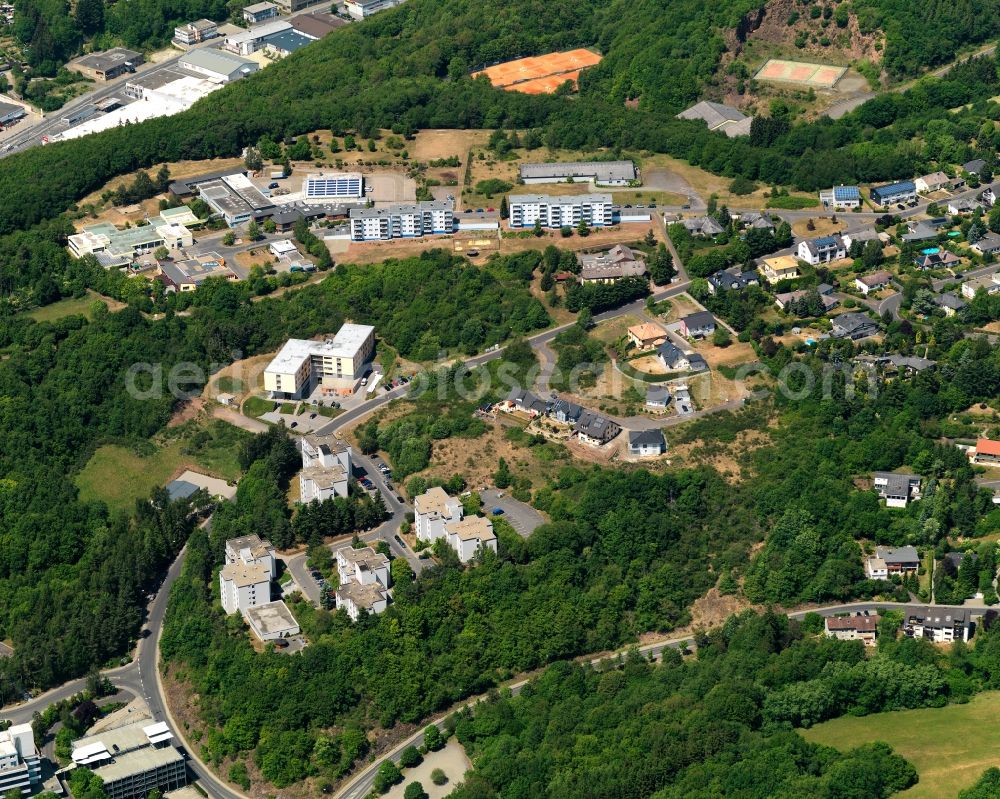 Aerial image Göttschied - Local view of the local church Goettschied in Rhineland-Palatinate