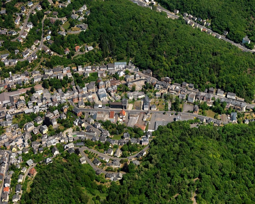 Idar-Oberstein from above - Local view of the local church Idar-Oberstein in Rhineland-Palatinate