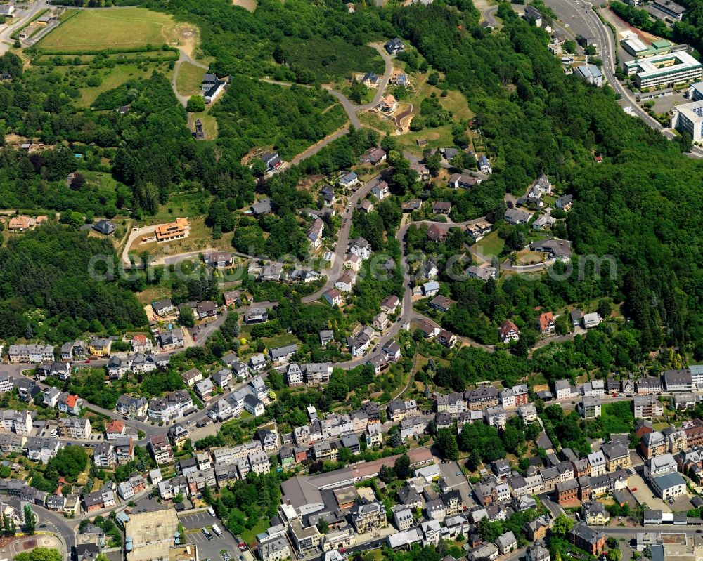 Idar-Oberstein from the bird's eye view: Local view of the local church Idar-Oberstein in Rhineland-Palatinate