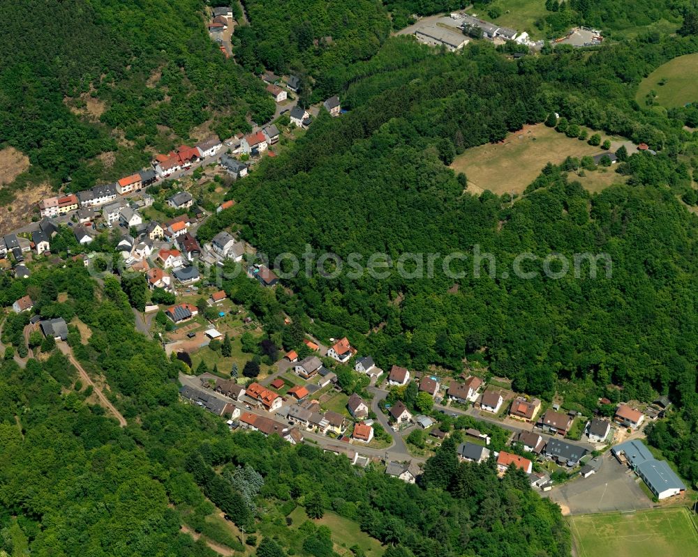 Aerial image Kirchenbollenbach - Local view of the local church Kirchenbollenbach in Rhineland-Palatinate