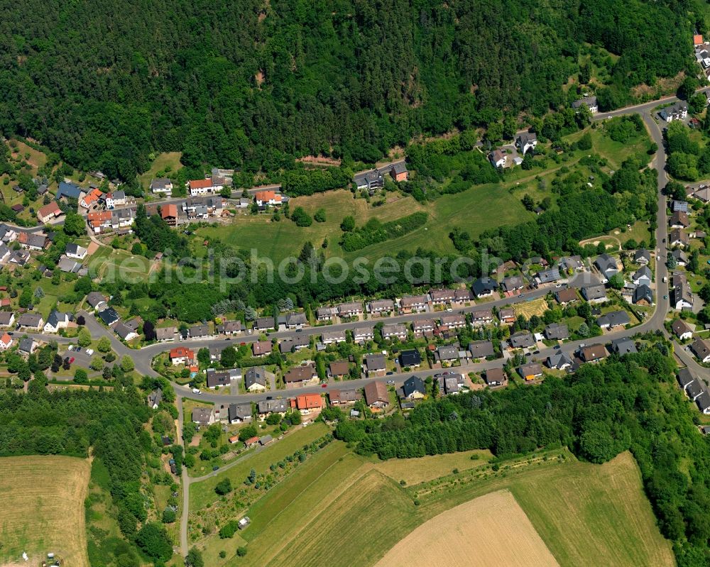 Mittelbollenbach from the bird's eye view: Local view of the local church means Bollenbach in Rhineland-Palatinate