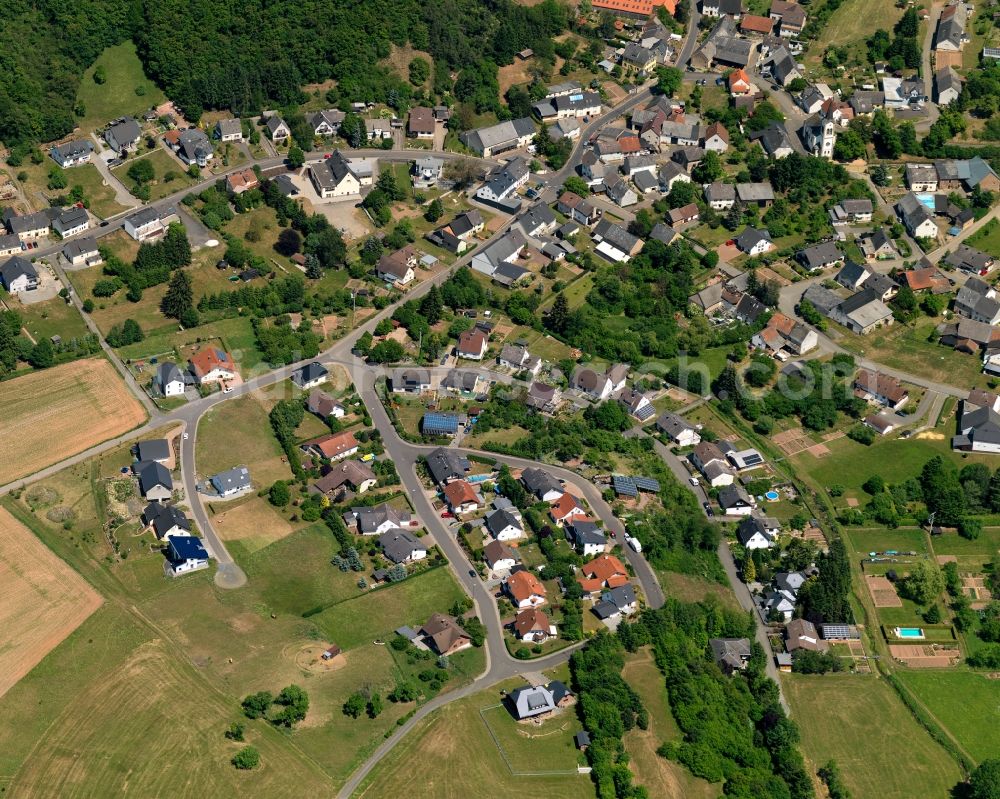 Aerial photograph Schmidthachenbach - Local view of the local church Schmidthachenbach in Rhineland-Palatinate