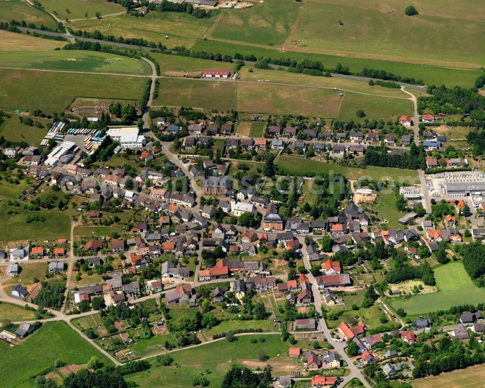 Sien from the bird's eye view: Local view of the local church Sien in Rhineland-Palatinate